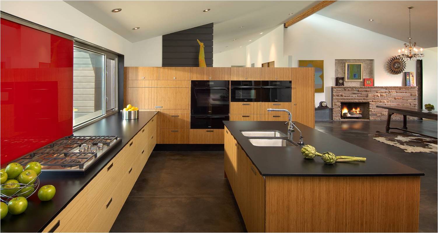 Edge grain bamboo kitchen