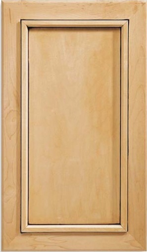 Inset Calistoga Maple Cabinet Door