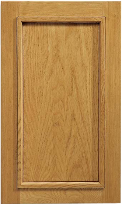 Cascade Red Oak Recessed Panel Cabinet Door