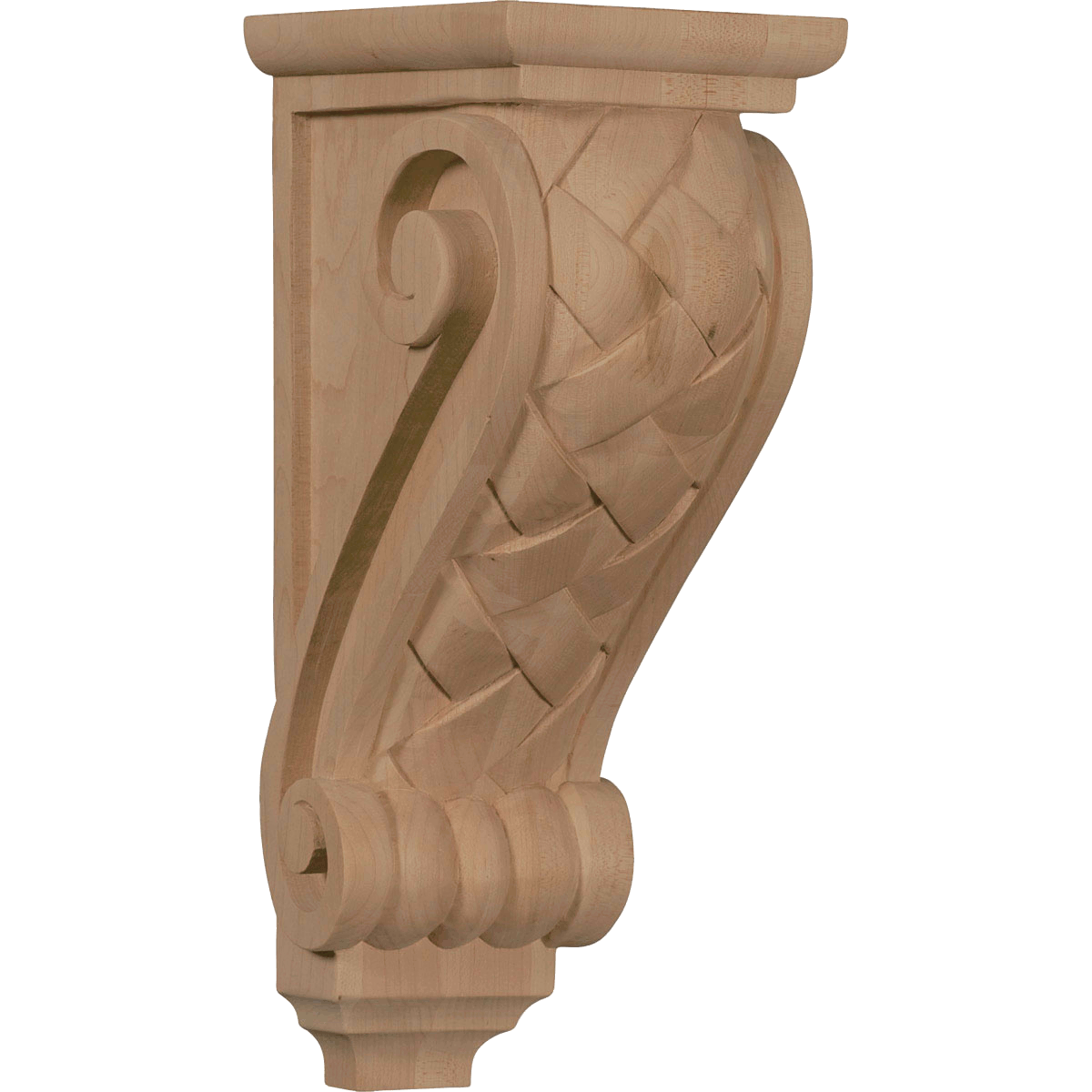 Basket Weave Wood Corbel