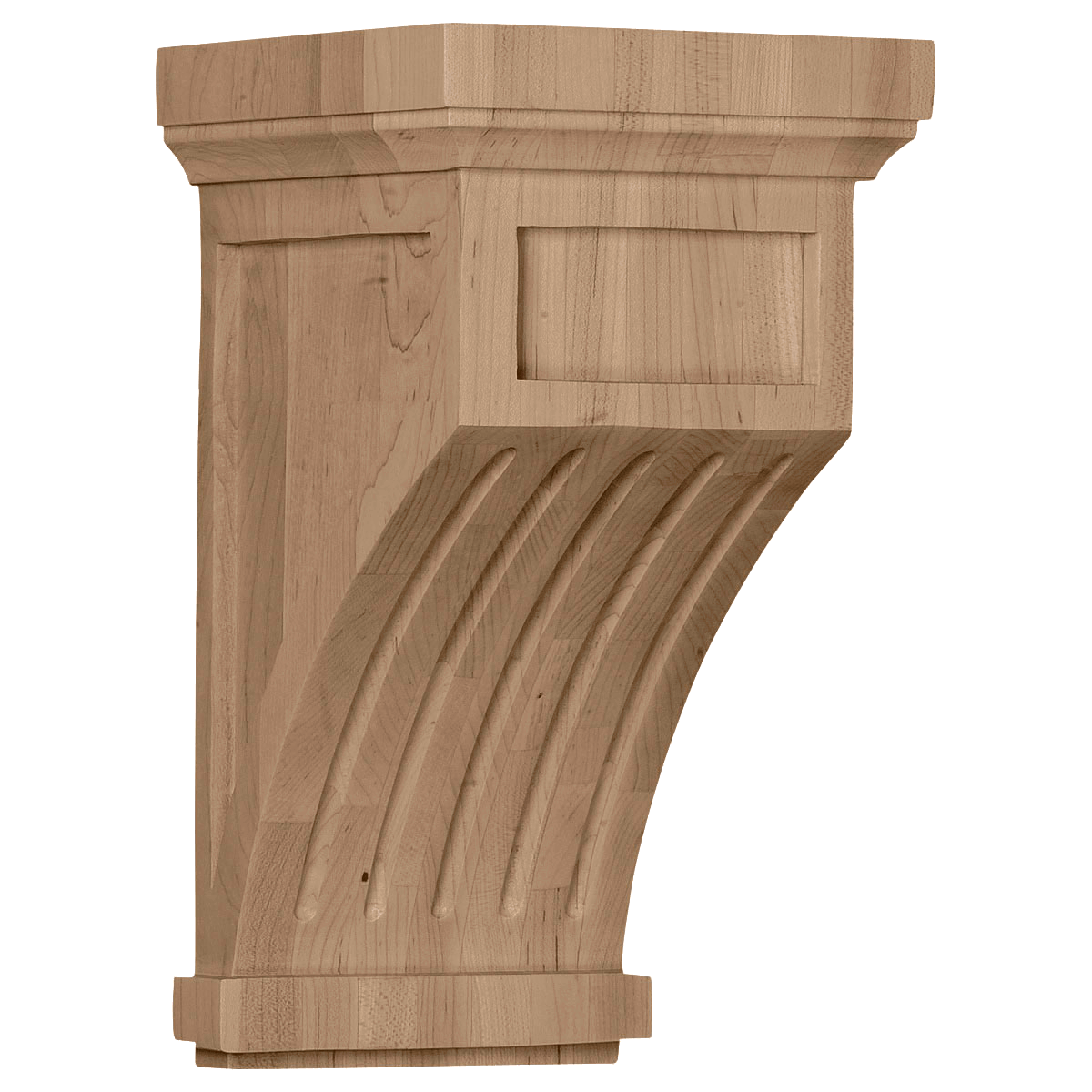 COR07X07X13FL Fluted Corbel 7"W x 7 1/2"D x 13"H