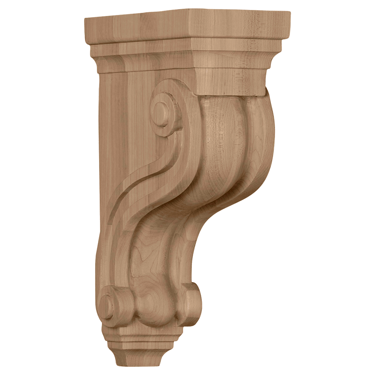 COR03X06X10TS-S Small Boston Traditional Scroll Corbel