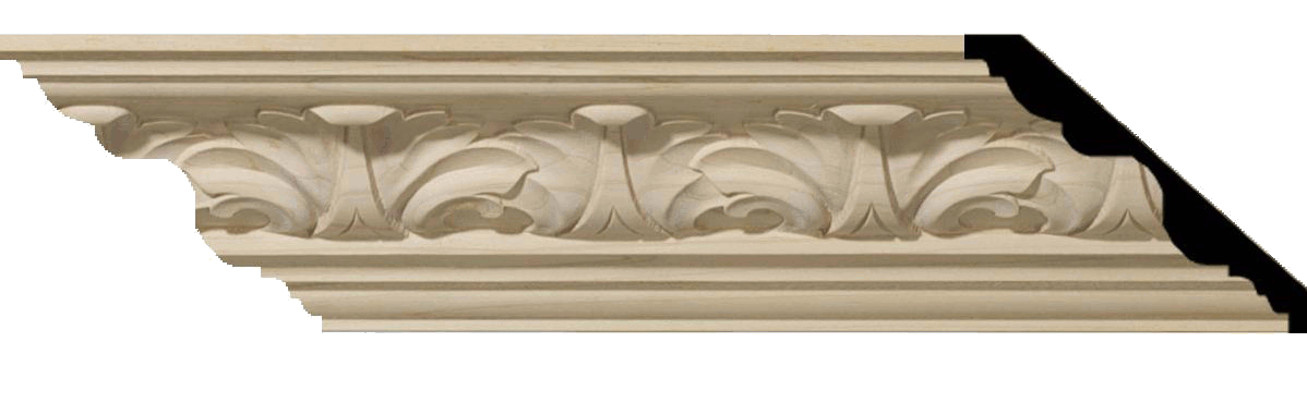 Acanthus leaf crown moulding