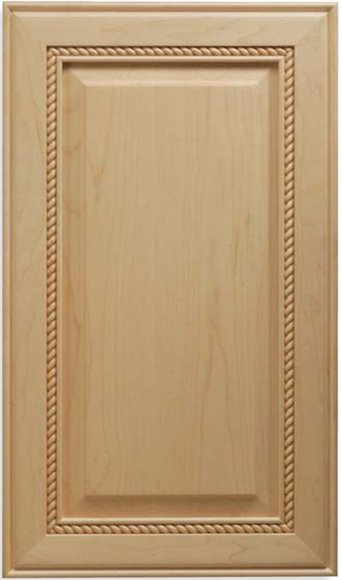 Solid Wood Nantucket Maple Cabinet Door