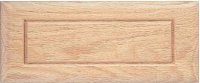 Routed DB-1 Red Oak Drawer Front