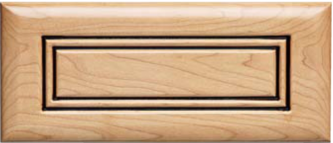 Routed DB-2 Maple Drawer Front