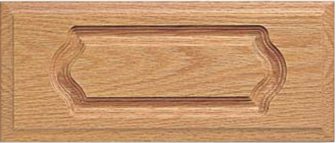 Routed DC-4 Red Oak Drawer Front