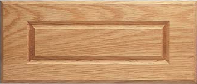 Routed DV-1 Red Oak Drawer Front