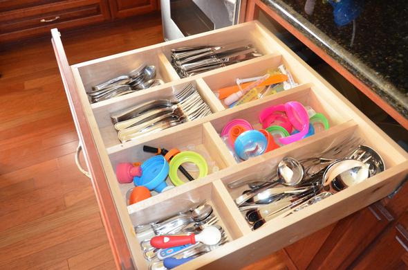 Custom silverware drawer